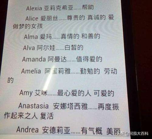 b开头的英文名有哪些?