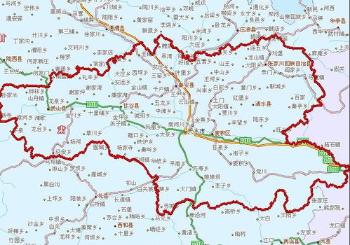 天水市地图高清版卫星地图，天水市地图简介