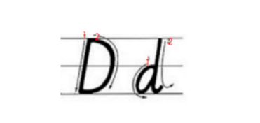 字母d怎么写笔顺?