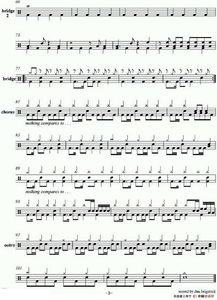 架子鼓的谱怎么识别,要图解说明