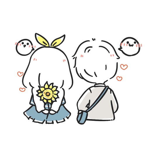 想要一对 可爱风格 的情侣头像(最好是简笔画那种)?