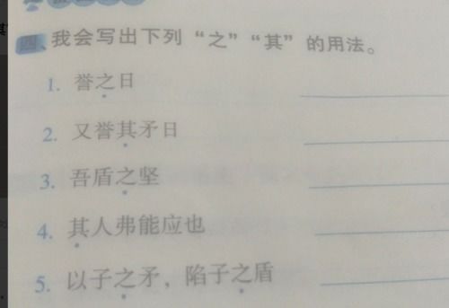 其的用法 文言文举例初中，其安易持的其的用法