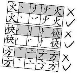 天笔顺笔画顺序正确写法