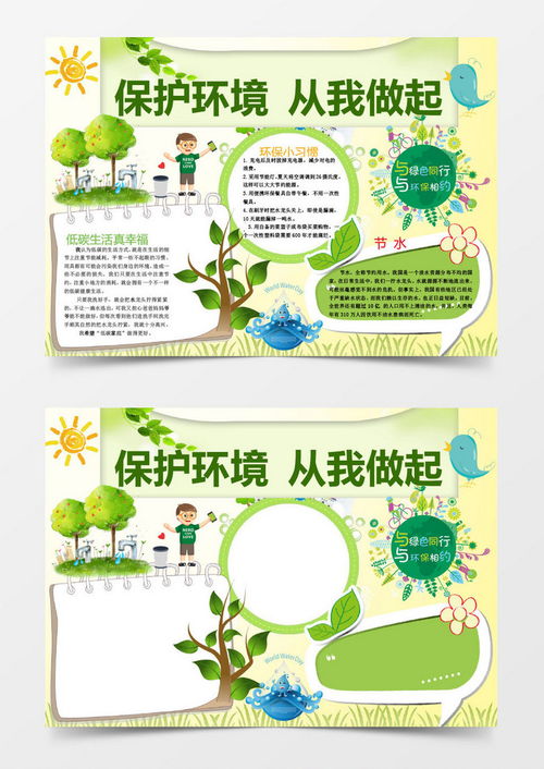 保护环境简单又漂亮的手抄报 保护环境手抄报