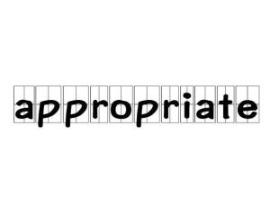 appropriateness，appropriate的名词