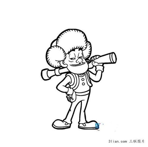 熊出没简笔画可爱，熊出没简笔画带颜色